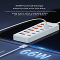 12-in-1 USB Charging Station – 6 USB-A & 6 USB-C Fast Charger USB Charging Station Nixie A1