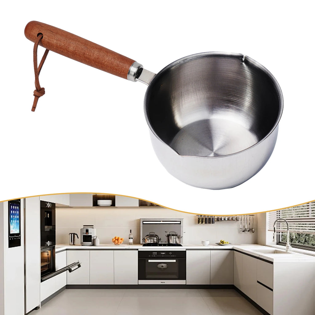 LEENKEA Stainless Steel Milk Pan & Butter Saucepan Milk Pan Saucepot Nixie 300ml