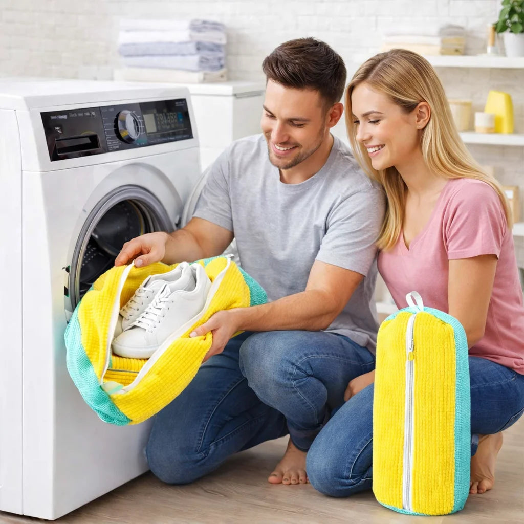 Chenille Shoe Laundry Bag for Washing Machine – 1 to 4 Pack Shoe Laundry Bag Nixie