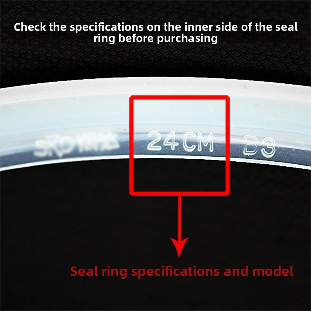 Silicone Pressure Cooker Sealing Ring 2–8L | 18–32cm Gasket Cooker Sealing Ring Nixie