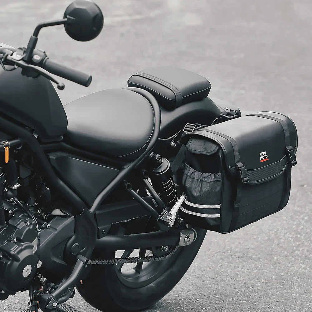 KEMITOUR Motorcycle Saddlebag 8L 12L 15L Universal Side Bag Motorcycle Saddlebag Nixie