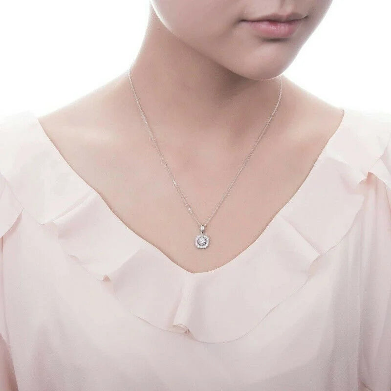 Princess Cut CZ Art Deco Necklace & Earrings Set | 3 Pcs CZ Jewelry Set Nixie
