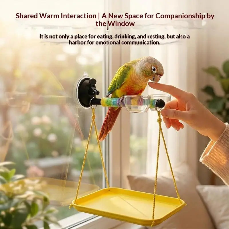 Colorful Parrot Swing Hammock Cage Toy for Cockatiels & Budgies Bird Cage Toy Nixie