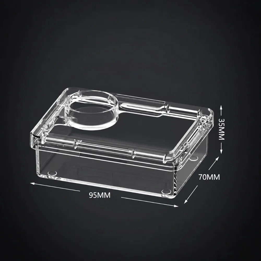 Non-Toxic Reptile Feeder Bowl – Escape-Proof, Easy Clean Reptile Feeder Bowl Nixie White-M