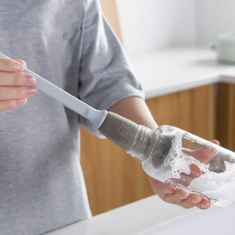 Long Handle Sponge Bottle Brush – Thermos & Cup Cleaner Bottle Cleaning Brush Nixie