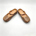 Women's Retro Leopard Print Closed-Toe Beach Slippers Women's Beach Slippers Nixie 35-36 Orange
