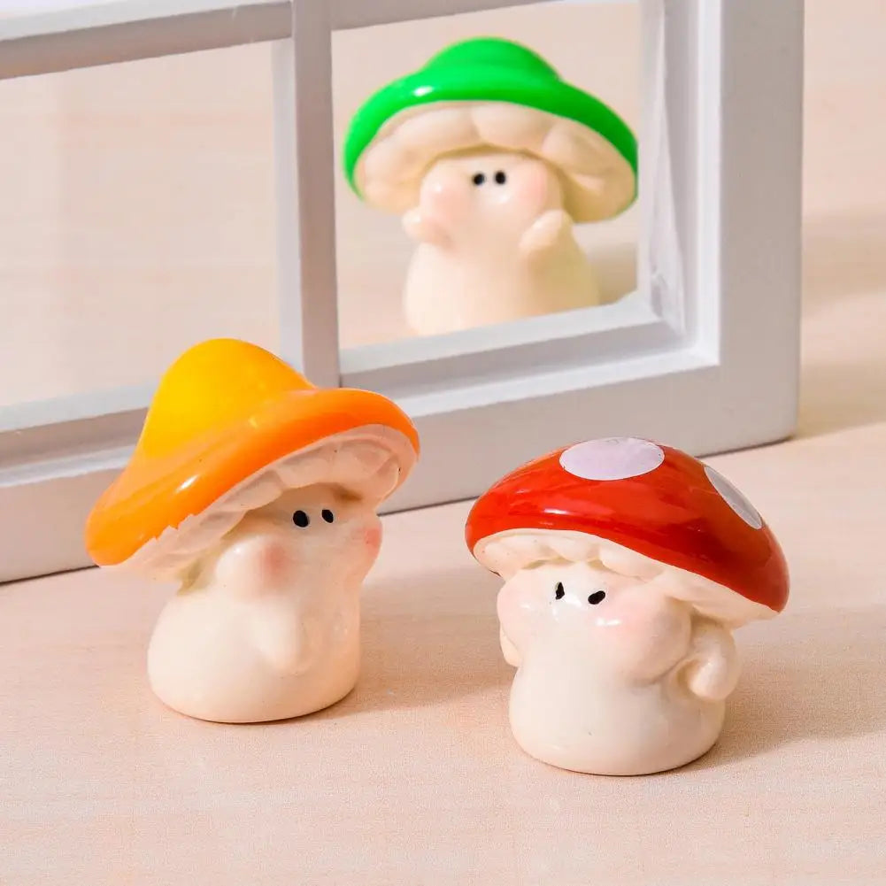 Mini Resin Mushroom Figurines – Fairy Garden Miniature Decor