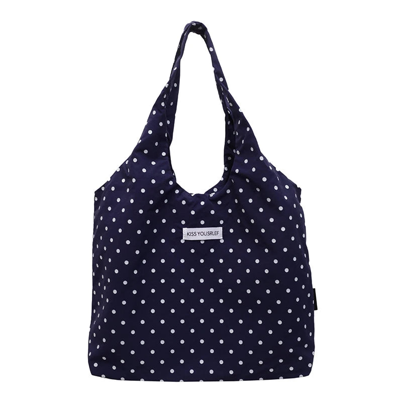Women's Polka Dot Lace Bucket Bag | Korean Shoulder Crossbody Tote Shoulder Bucket Bag Nixie