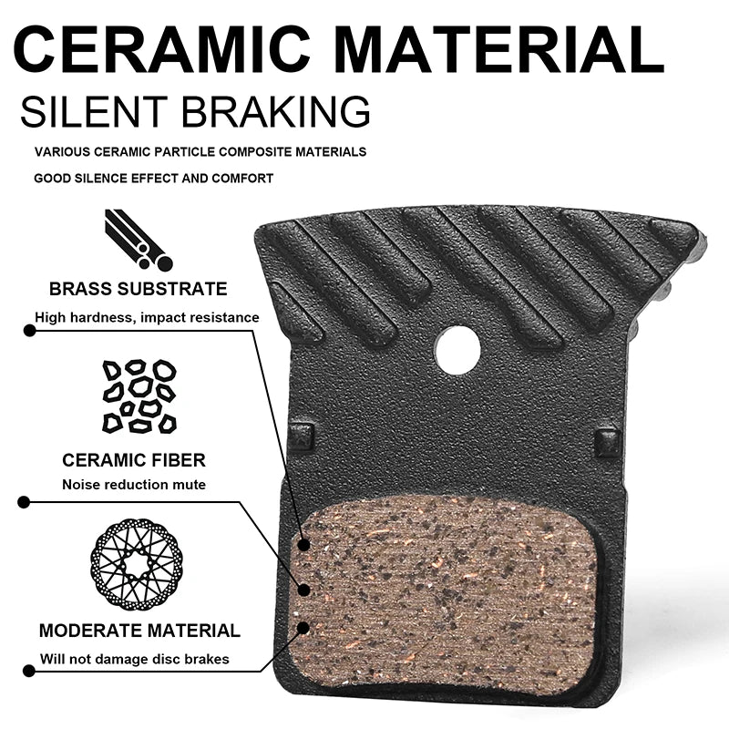 BUCKLOS Ceramic Disc Brake Pads – Shimano L05A N03A K04S K05S MTB Disc Brake Pads Nixie