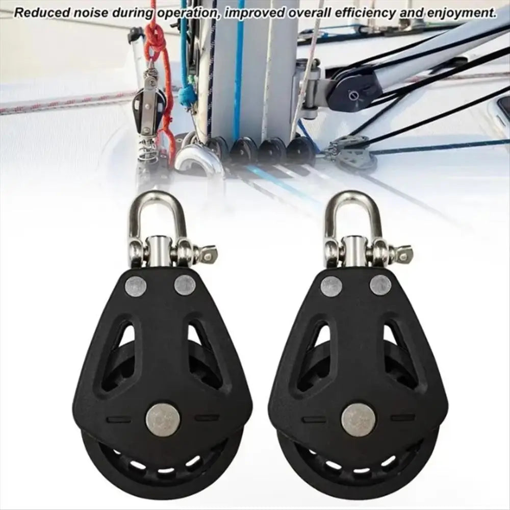 Heavy Duty Stainless Steel Swivel Pulley Block – 1500 lb WLL Swivel Pulley Block Nixie