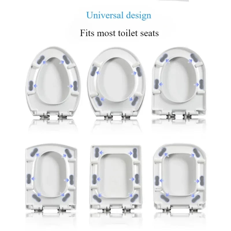Toilet Seat Cushion Gasket & Foot Pad Bathroom Set Toilet Accessories Set Nixie