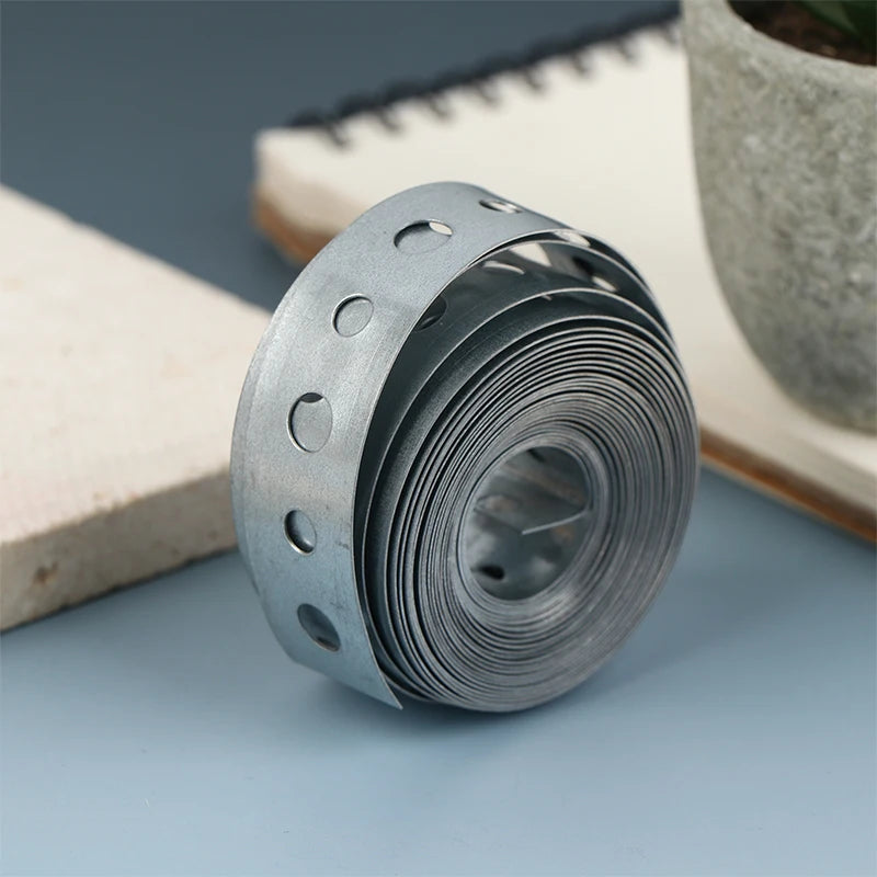 Galvanized Steel Pre-Punched Hanger Strap Tape 3M x 18mm Metal Hanger Strap Nixie Default Title