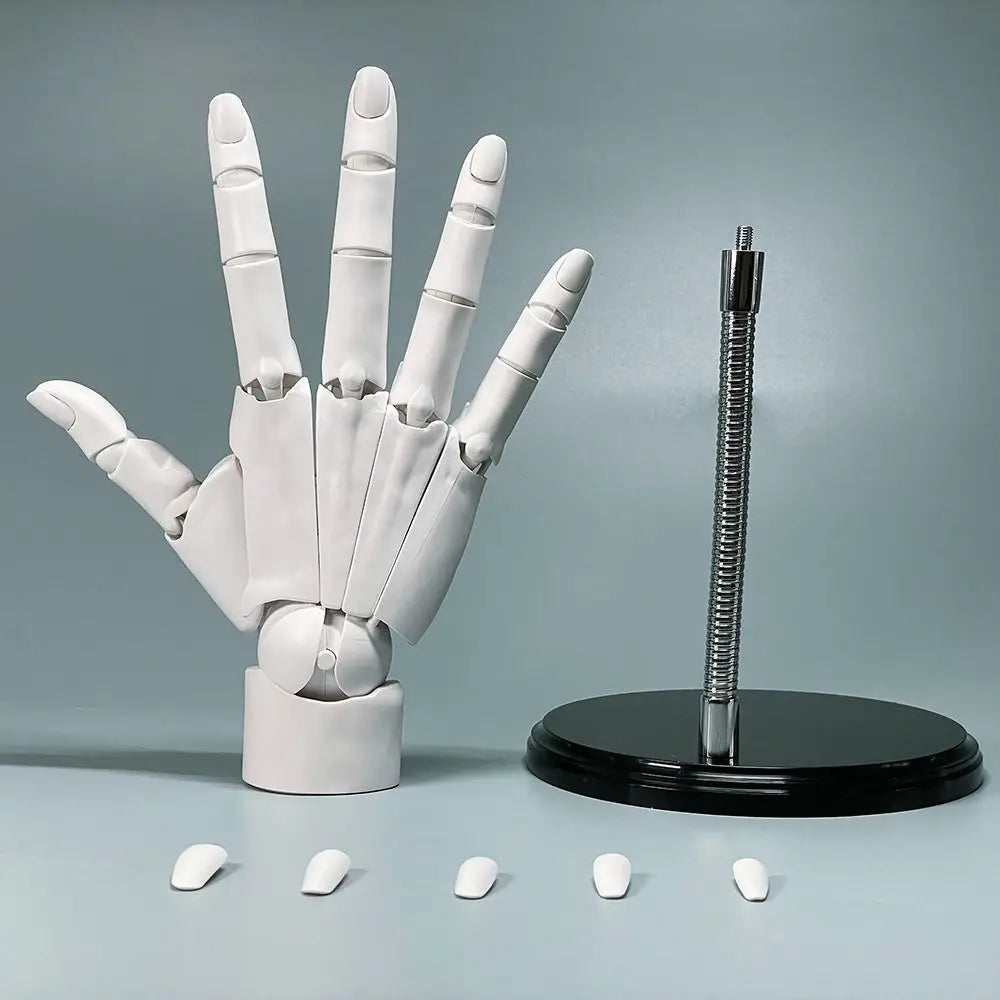 Flexible Artist Mannequin Hand Model – Posable 1:1 PVC Figure