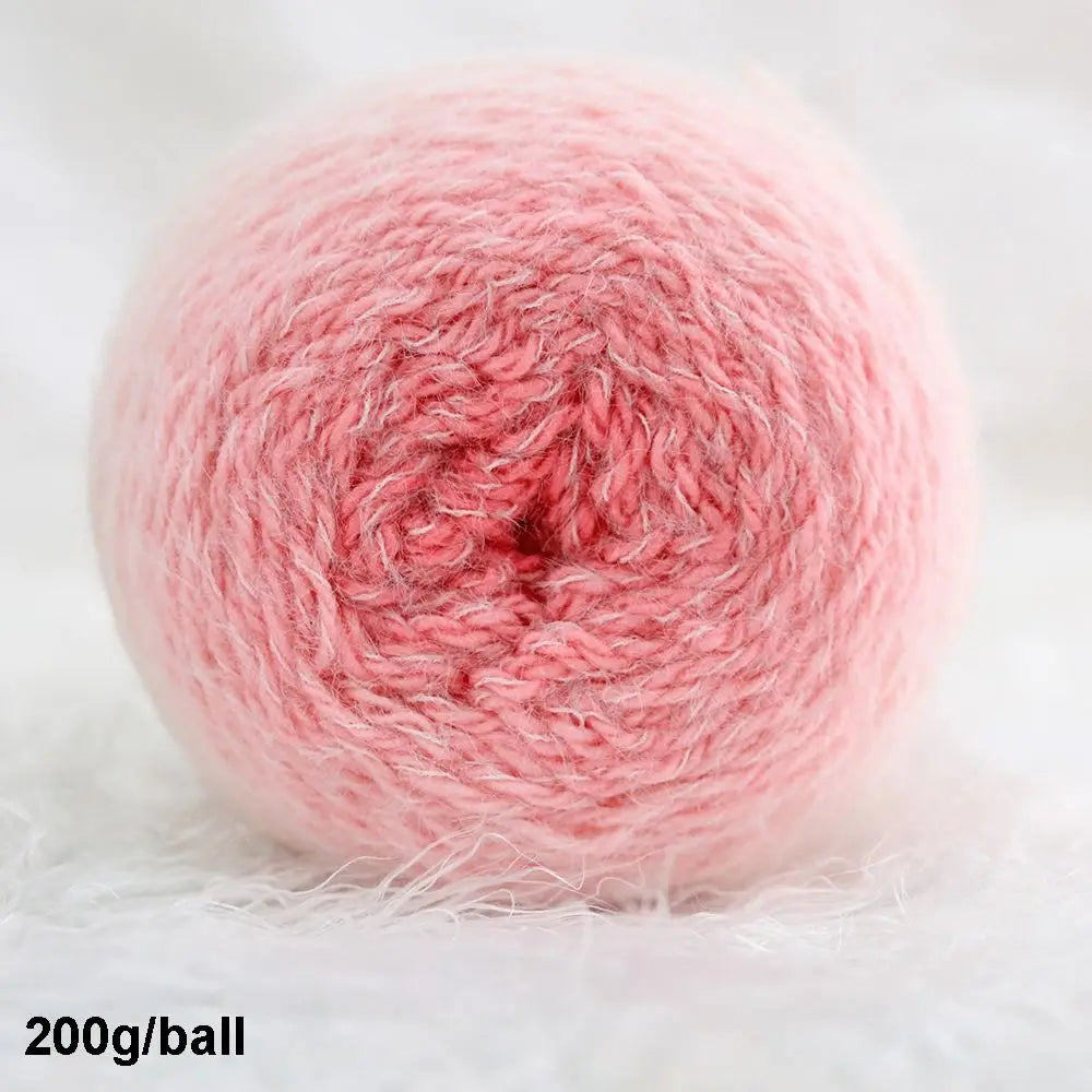 200g Gradient Fuzzy Yarn – Multicolor Crochet & Knitting Yarn Ball Crochet Knitting Yarn Nixie