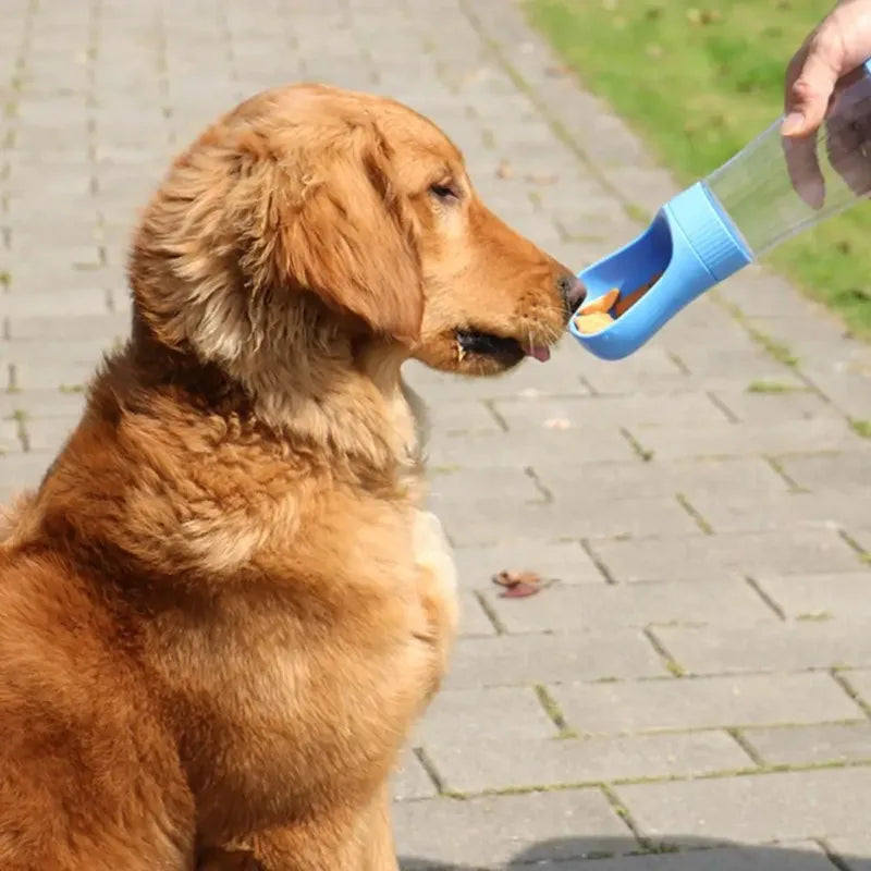 Portable Dog & Cat Water Bottle with Food Compartment Pet Travel Bottle Nixie