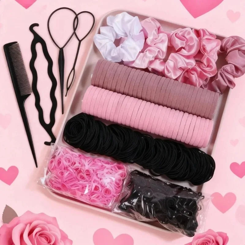 Nixie Simple Hair Tie Set – Women's Elastic Hair Bands