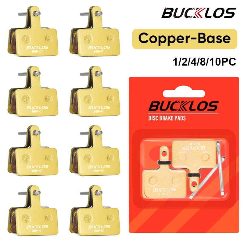 BUCKLOS Copper Disc Brake Pads for Shimano B01S MTB Bikes Disc Brake Pads Nixie