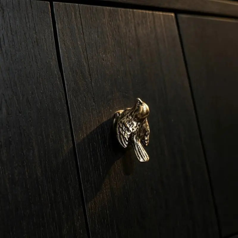 Solid Brass Seal Cabinet Knob – Vintage Antique Brass Finish Cabinet Drawer Knob Nixie