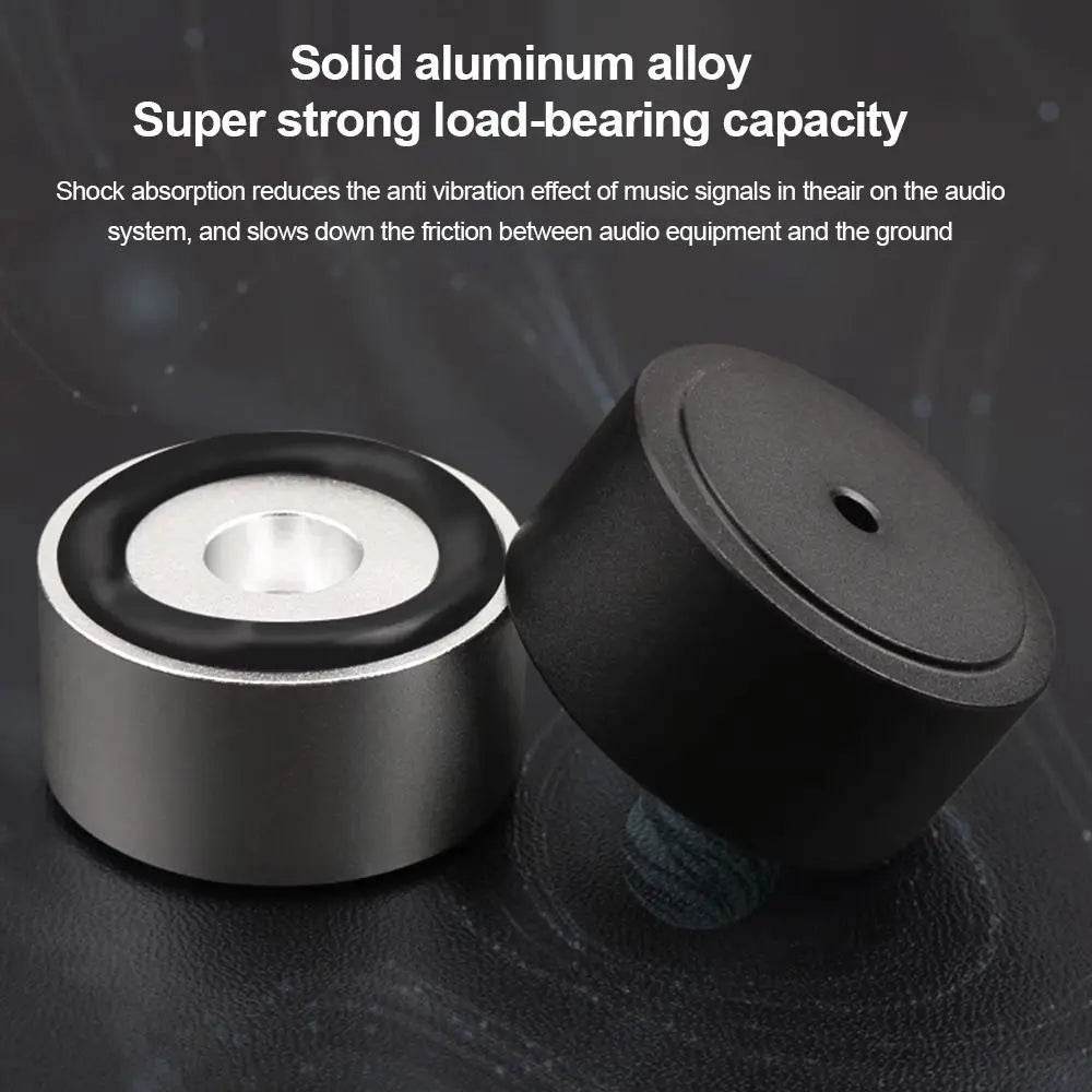 Aluminum Alloy HIFI Speaker Spike Isolation Feet Pad S/M/L Speaker Isolation Feet Nixie