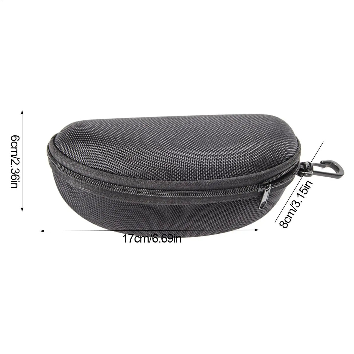Hard Shell Travel Glasses Case – EVA Oxford with Belt Hook Eyeglass Case Nixie