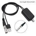 HDTV Antenna Amplifier 4K High Gain TV Signal Booster UHD TV Antenna Amplifier Nixie Black