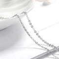 Silver CZ Crown Necklace Earring Ring Jewelry Set for Women Jewelry Set Nixie 45cm single chain