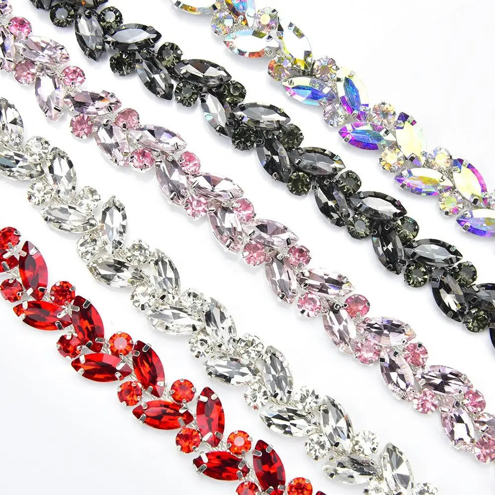 1 Yard Crystal Rhinestone Chain – DIY Diamond Trim Ribbon