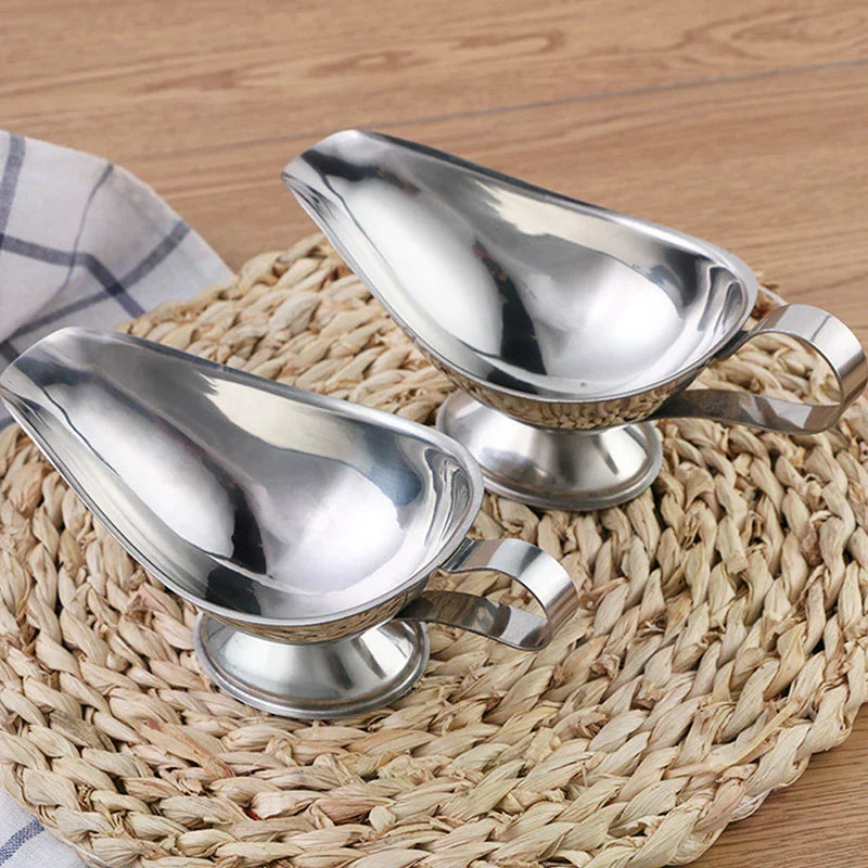 Stainless Steel Dripless Gravy Sauce Boat – 3 oz to 8 oz Gravy Sauce Boat Nixie