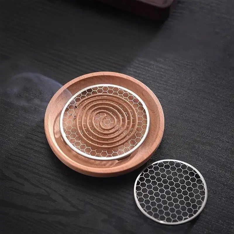 Stainless Steel Mosquito Coil Holder Box with Lid – Set of 5 Mosquito Coil Holder Nixie