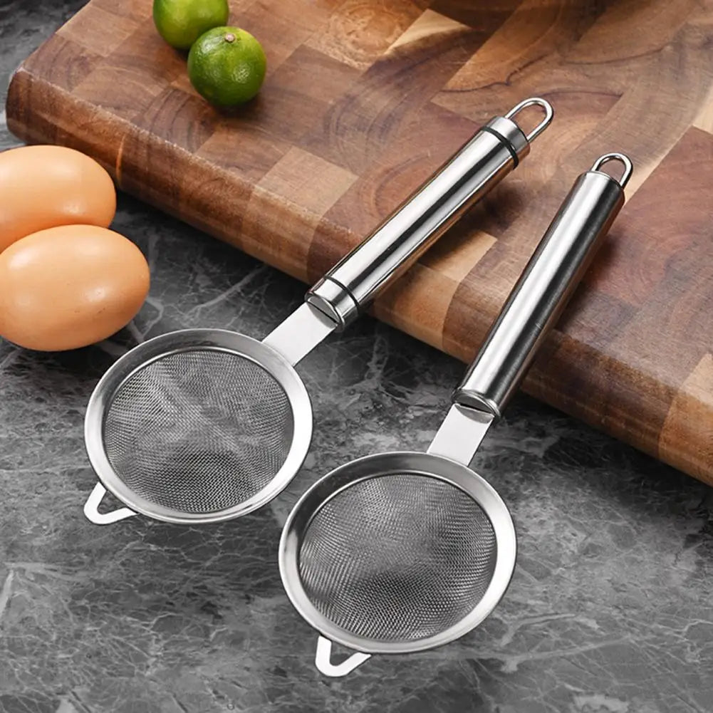 Stainless Steel Fine Mesh Strainer Colander – Anti-Slip Handle Mesh Strainer Colander Nixie