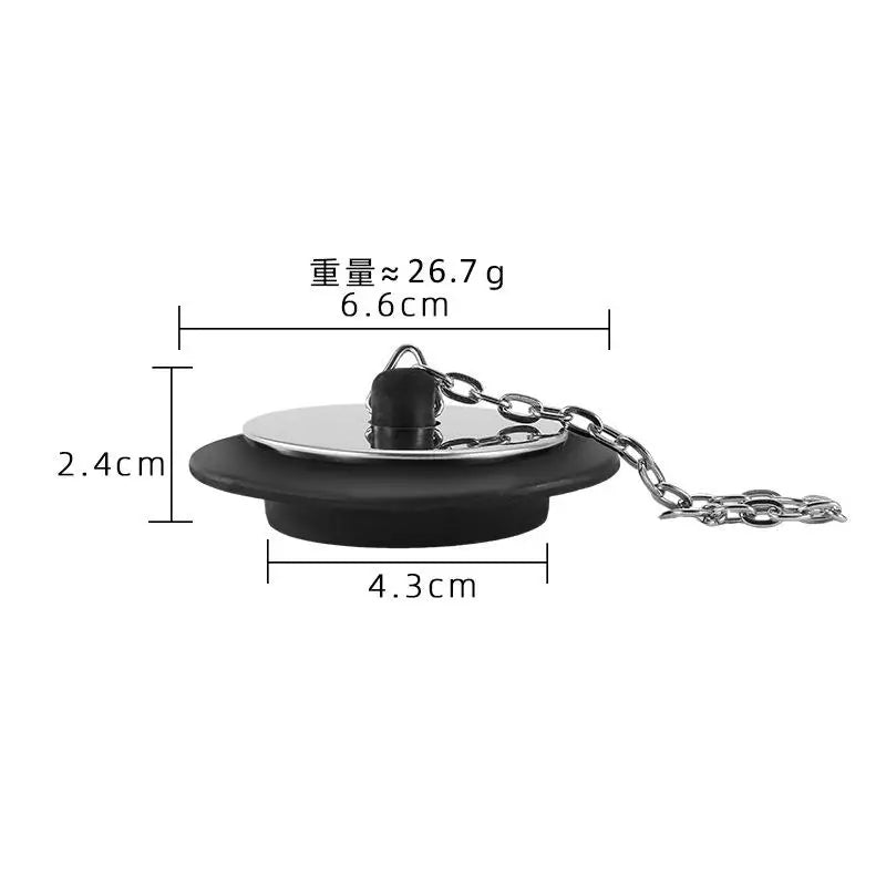 Stainless Steel Sink Stopper with Chain – Leak-Proof Drain Sink Drain Stopper Nixie E