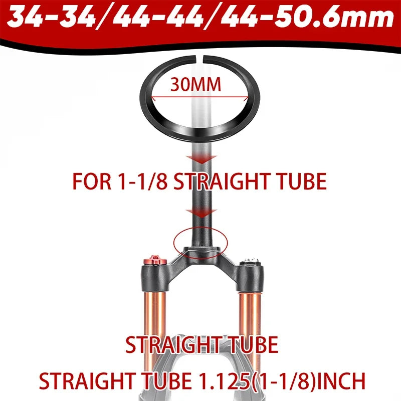 BUCKLOS 1-1/8" Sealed Bearing MTB Road Bike Headset 34-56mm Bicycle Headset Nixie