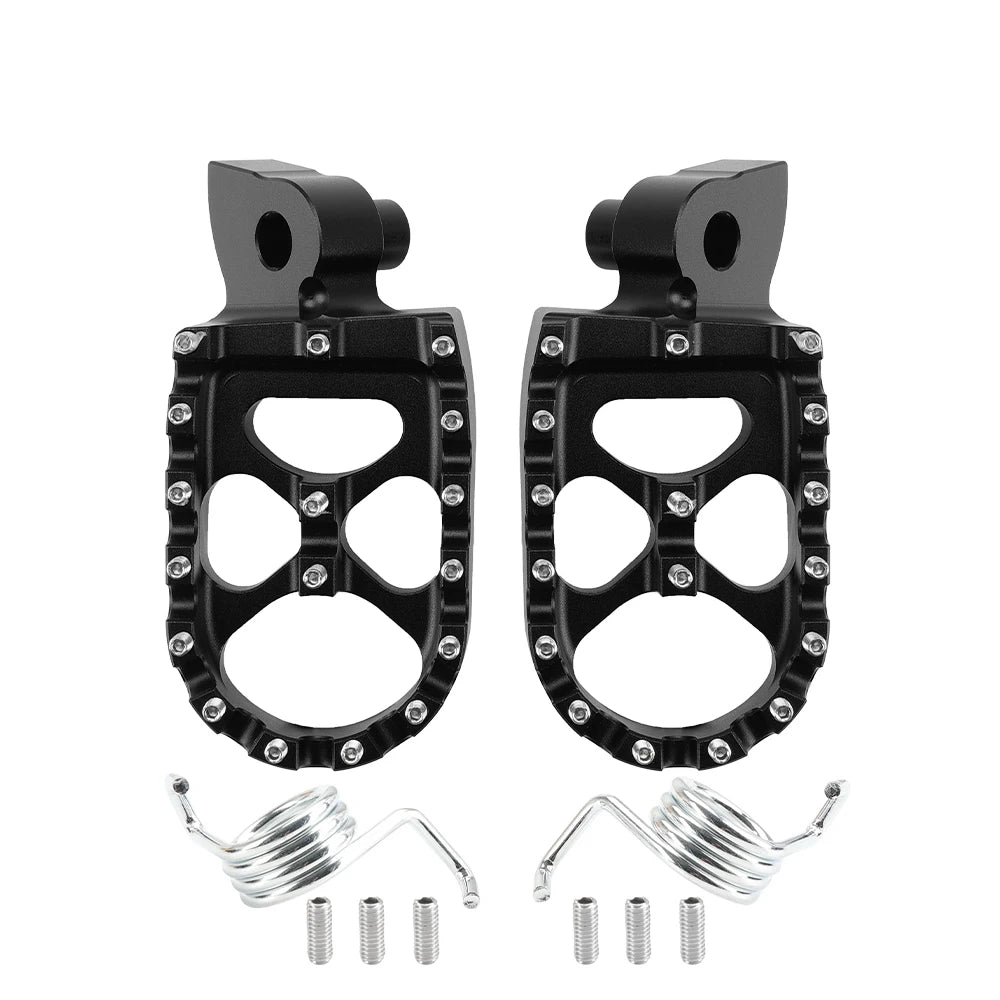 Yamaha Tenere 700 CNC Footpegs 2019-2024 | 7075 Aluminum Motorcycle Footpegs Nixie Black