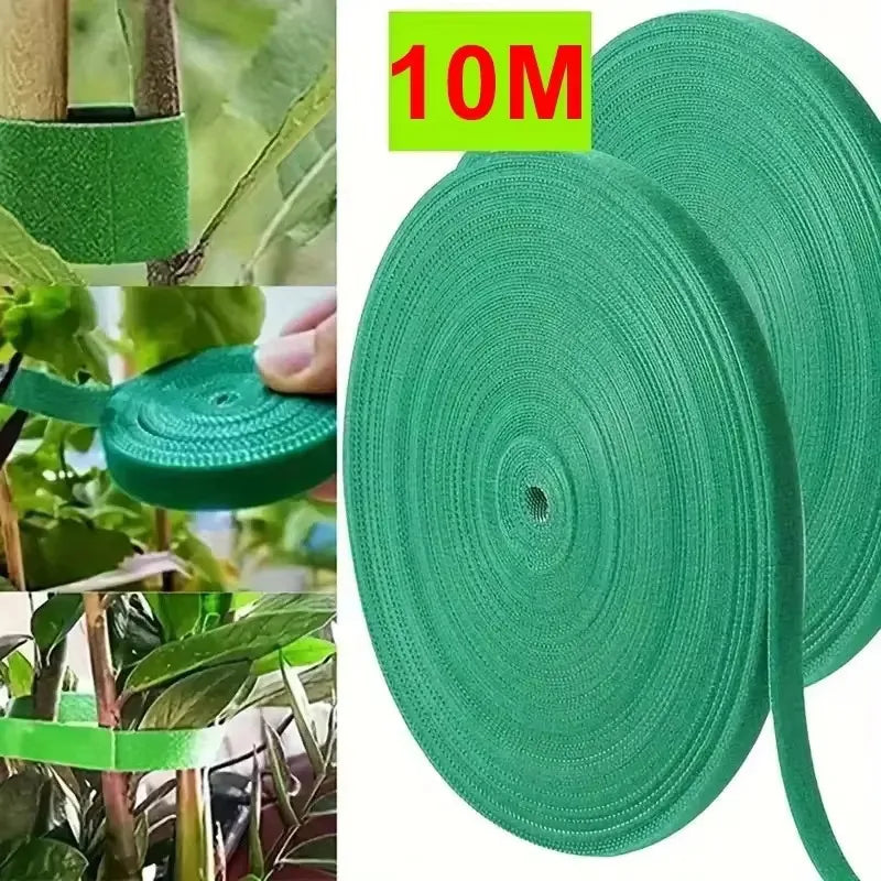 10m Reusable Nylon Plant Ties – Self-Adhesive Garden Tape Garden Plant Ties Nixie