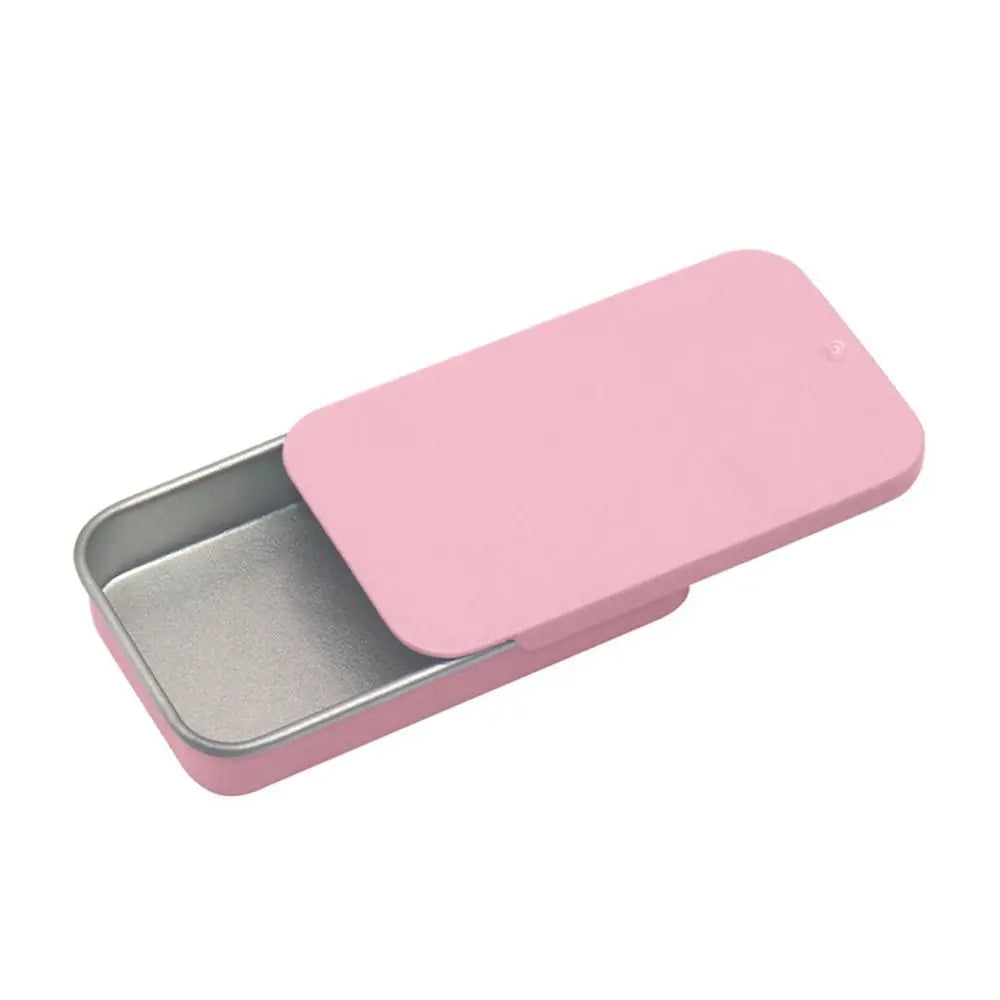 Mini Sliding Tin Boxes Set of 4 – Rectangular Metal Storage