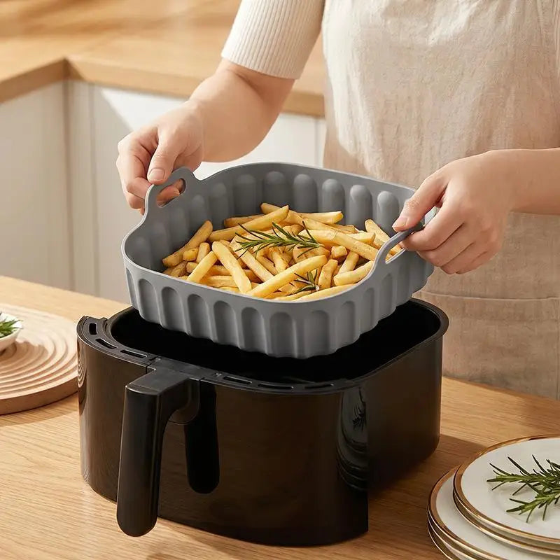 Reusable Silicone Air Fryer Liners – Non-Stick BPA-Free Pads Air Fryer Liner Nixie