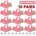 BUCKLOS MTB Disc Brake Pads – Shimano B01S B03S B05S Compatible MTB Disc Brake Pads Nixie Mult-Metalli 10Pairs