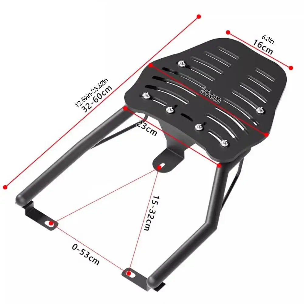 Adjustable Motorcycle Luggage Rack – Stainless Steel Trunk Rack