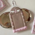 Cute Strawberry Kpop Photocard Holder 3-Inch PVC Sleeve Photocard Holder Nixie Brown