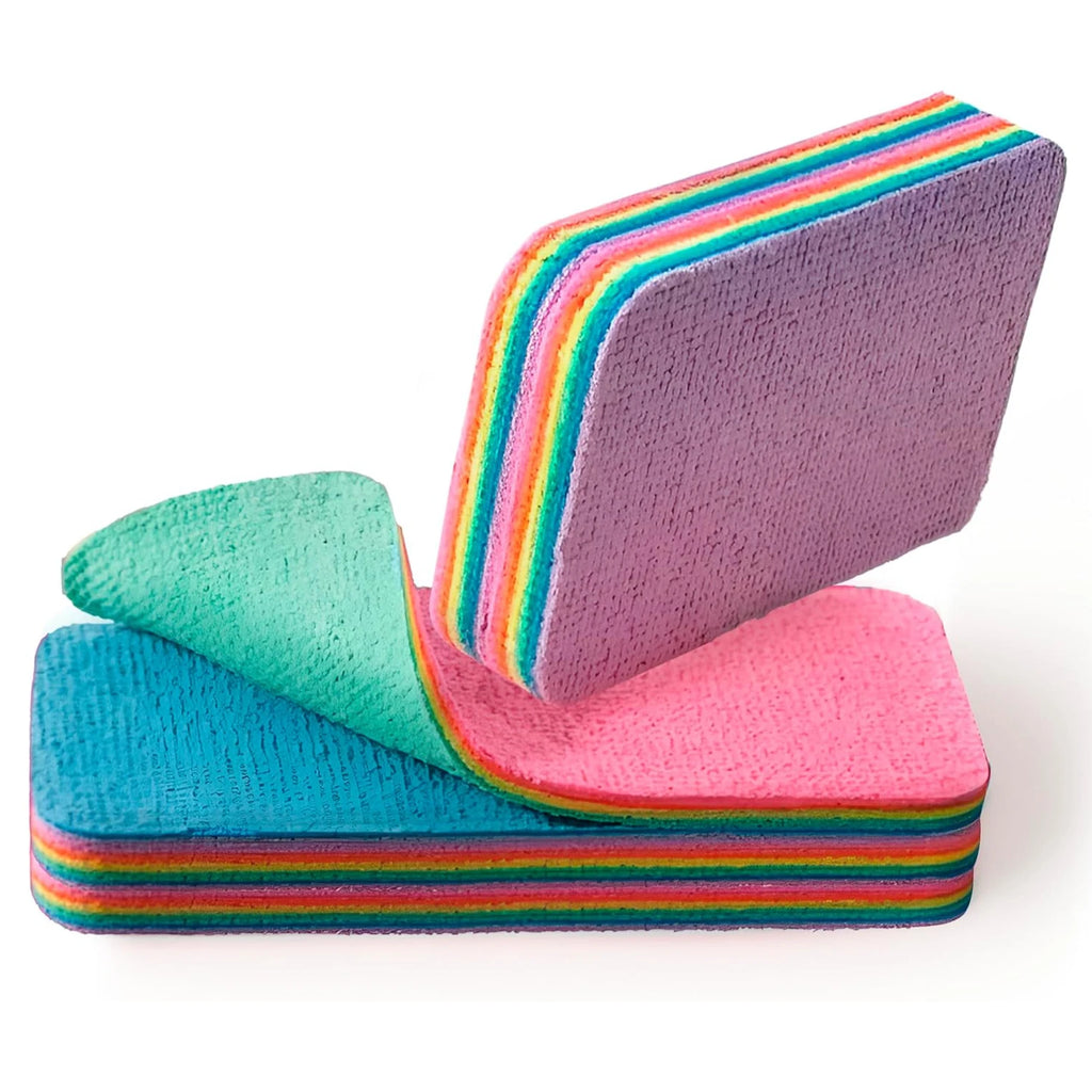 PVA Rainbow Sponge Cloth 12-Layer Tear-Off Super Absorbent Rag Kitchen Cleaning Cloth Nixie