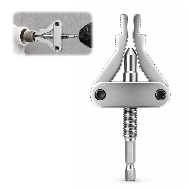 Broken Pipe Thread Extractor Tool – Hex Shank for 1/2"–1" Pipes