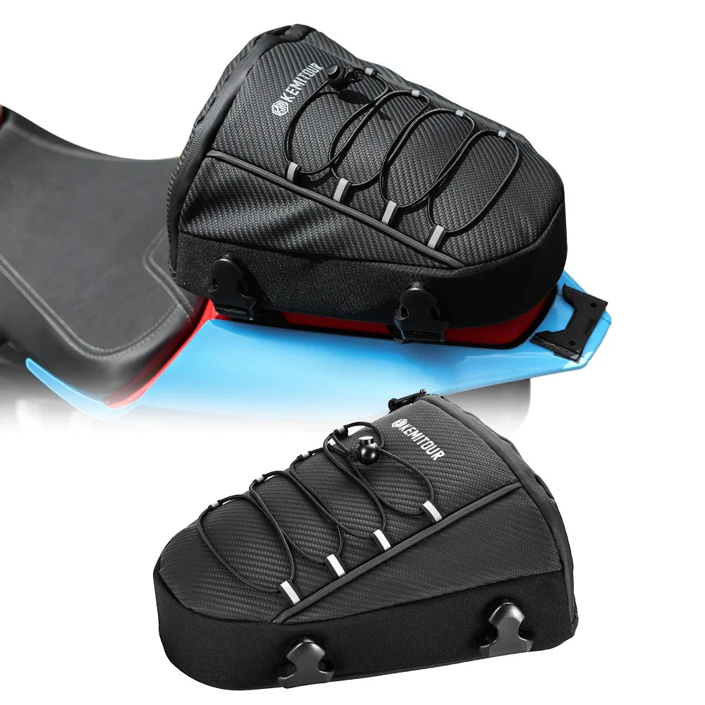KEMITOUR Waterproof Motorcycle Tail Bag | PVC Rear Seat Bag Motorcycle Tail Bag Nixie