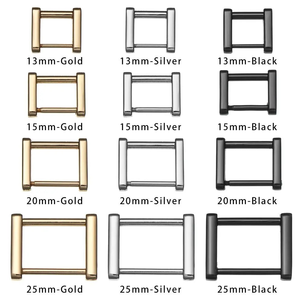 Metal Rectangle Ring Buckle – DIY Bag Strap Belt Loop Connector Bag Hardware Buckle Nixie