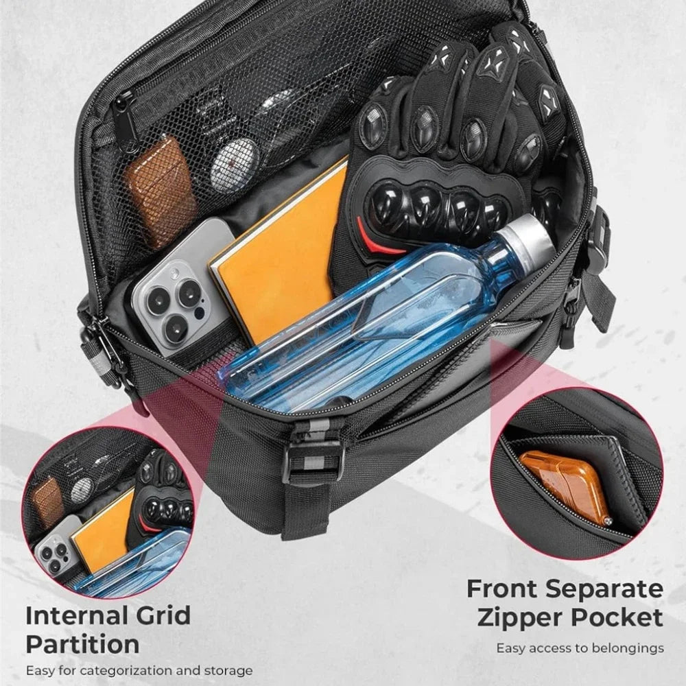 KEMIMOTO Waterproof Motorcycle Handlebar Bag – Front Fork Bag Motorcycle Handlebar Bag Nixie
