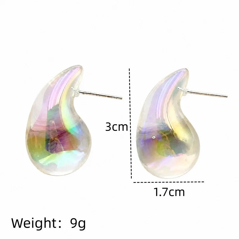 Nixie Resin Waterdrop Drop Earrings – Lightweight Fashion Drop Earrings Nixie