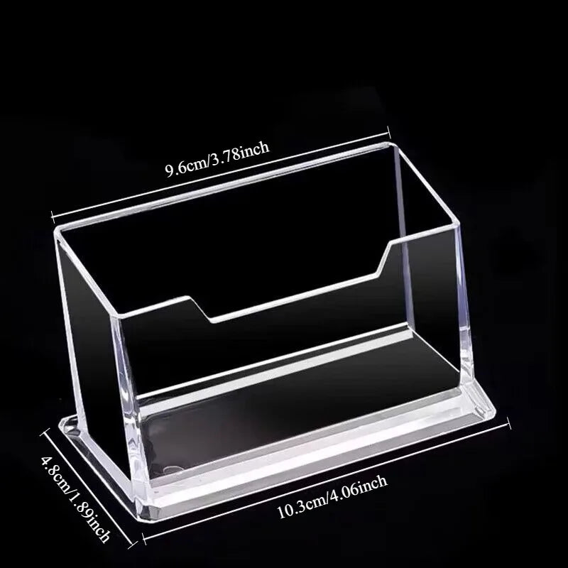 Clear Acrylic Business Card & Photocard Storage Box Holder Card Storage Box Nixie