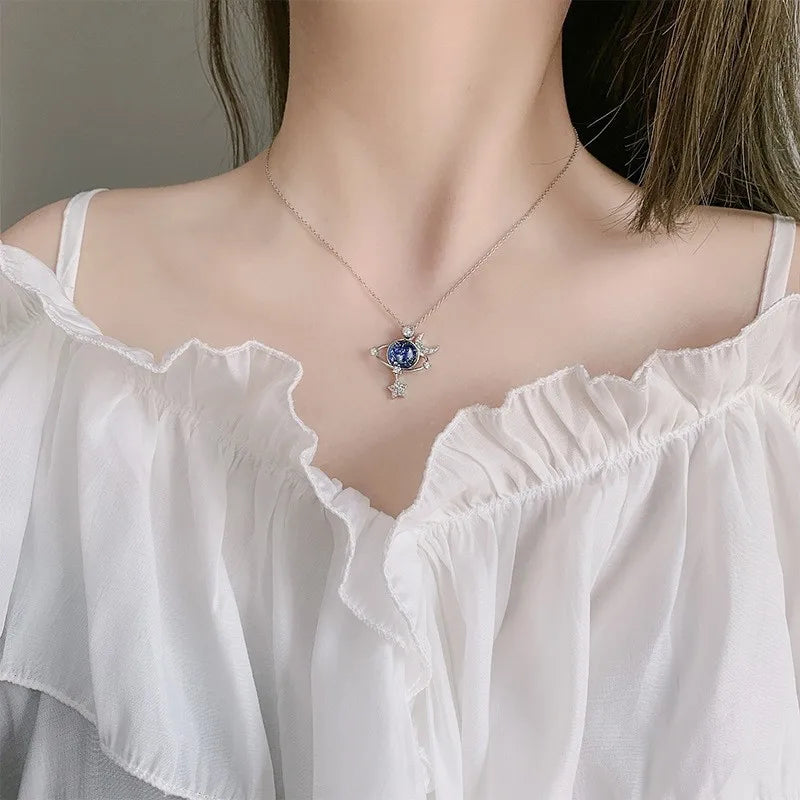 Starry Sky Pendant Necklace – Micro Pavé Zircon | Women's Jewelry Pendant Necklace Nixie