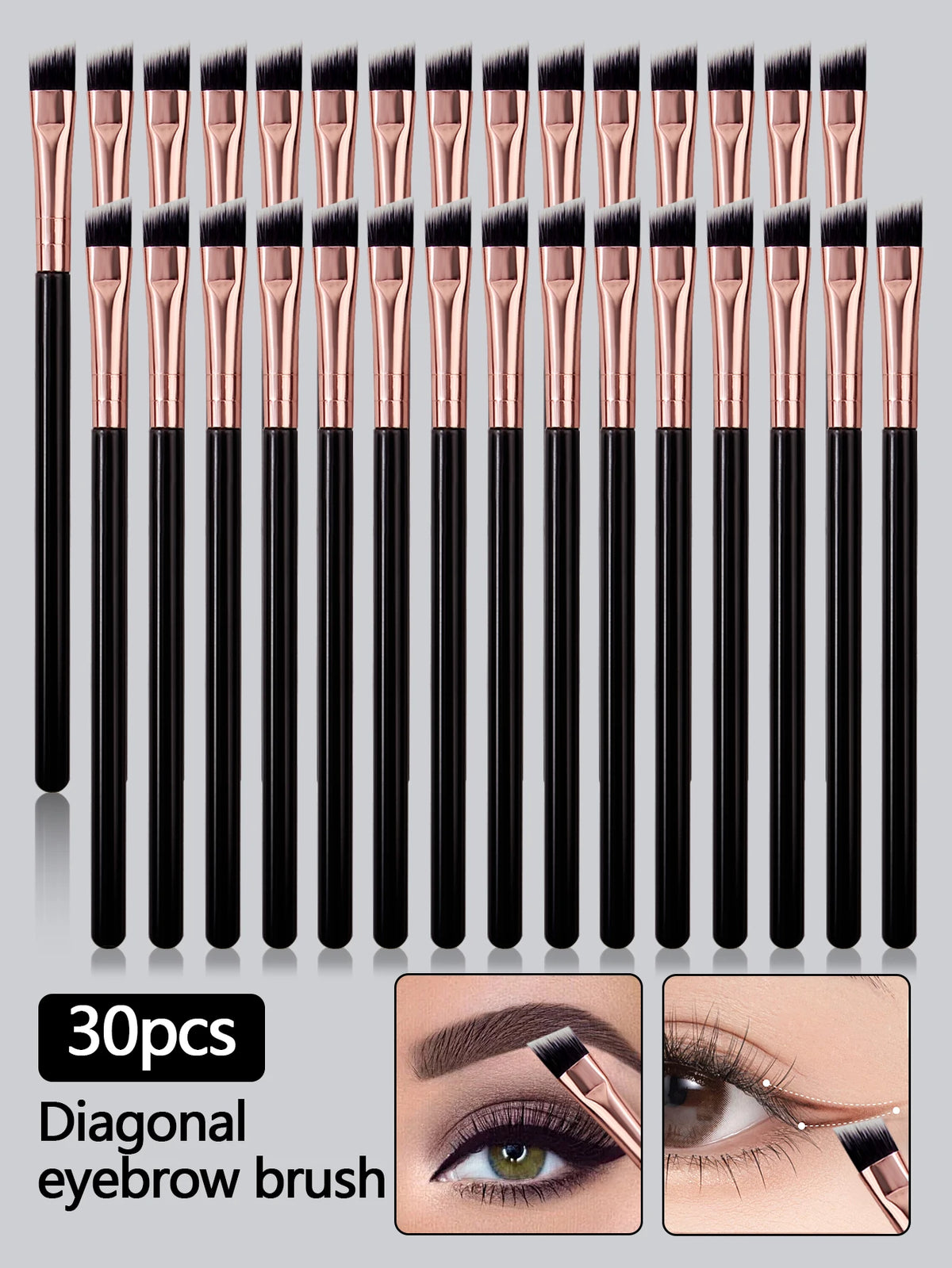 Ultra-Fine Eyeliner & Eyebrow Brush Set – 6 to 30 Pcs
