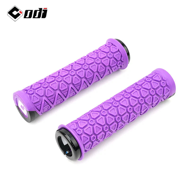 ODI Silicone Lock-On MTB Bike Grips – Non-Slip Handlebar Grips Bicycle Handlebar Grips Nixie PURPLE