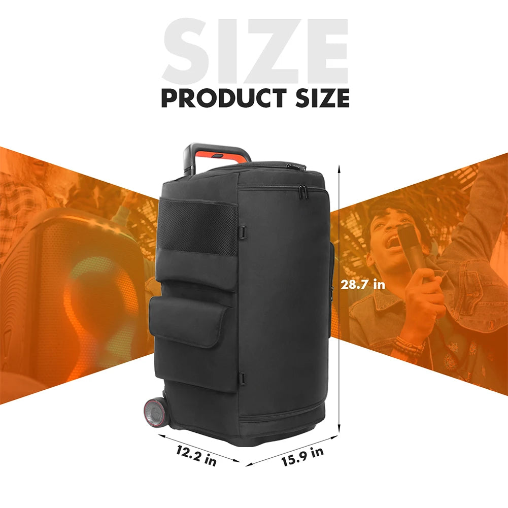 Speaker Carry Bag with Mic Pockets for JBL PartyBox 310/320 Speaker Carry Bag Nixie For PARTYBOX 520